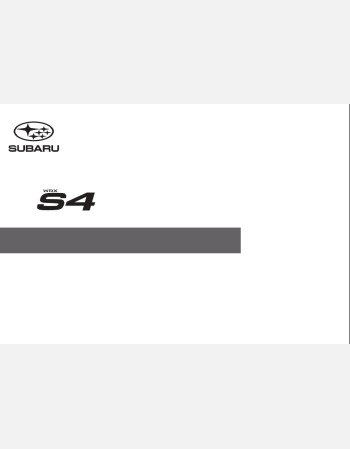 subaru wrx sti & s4 2023 owners manual in english (jdm)